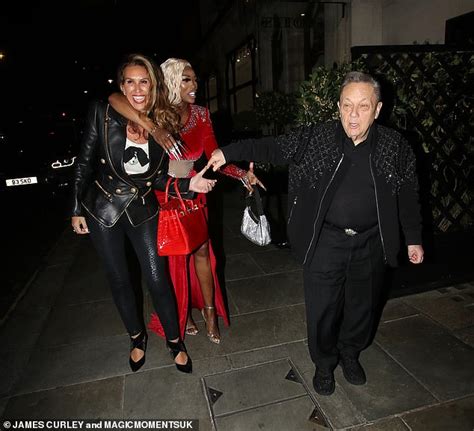 Ampika Pickston, 42, and fiancée David Sullivan, 75, enjoy night out